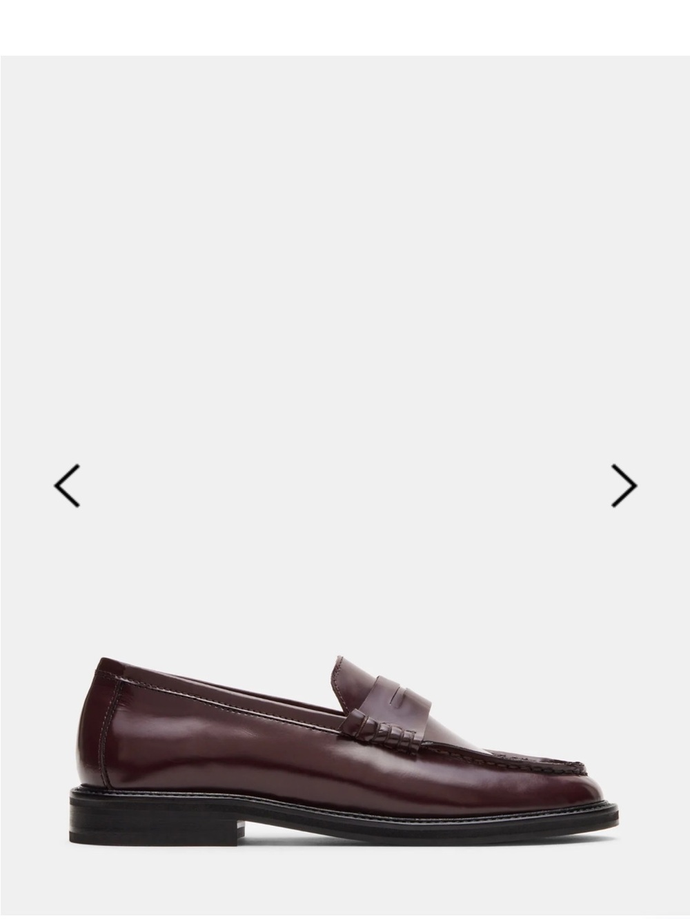 NWT MADISON BURGUNDY BOX LEATHER